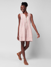 Faherty Isha Stripe Pintuck Linen Dress In Pink Cinque Terre Stripe