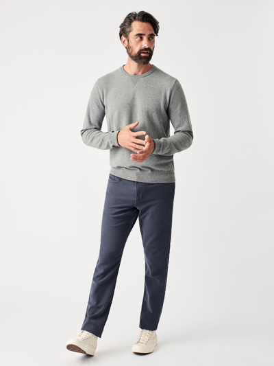 Faherty Stretch Terry 5-pocket Pants (30" Inseam) In Navy