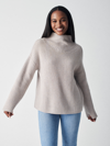 Faherty Bedford Turtleneck Merino Wool Blend Sweater In Marble