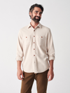 Faherty Knit Alpine Shirt In Oatmeal Heather