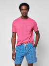 Faherty Sunwashed Organic Cotton-jersey T-shirt In Hibiscus