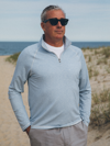 Faherty Movement Stretch Half Zip Pullover In Madaket Stripe