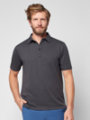 Faherty Cloud&trade; Short-sleeve Polo Shirt In Washed Black