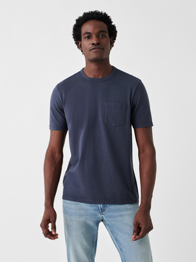 Faherty Sunwashed Pocket T-shirt In Dune Navy