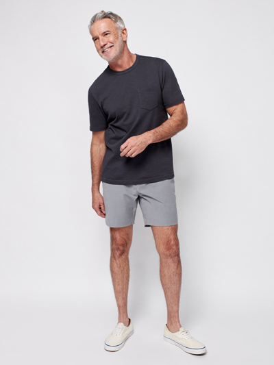 Faherty All Day Belt Loop 7-inch Shorts In Ice Grey