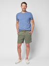 Faherty Essential Drawstring Short (6.5" Inseam) In Spring Olive