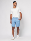 Faherty Island Life Organic Cotton Blend Shorts In Seaside Blue