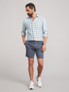 Faherty Island Life Organic Cotton Stretch Washed Regular Fit Chino Shorts In Vintage Navy