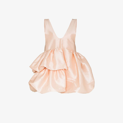 Kika Vargas Pink Nono Ruffled Mini Dress