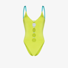 POSTER GIRL YELLOW CUT-OUT SWIMSUIT,SWIMSUITCUTOUTSLINKY18037663