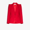Alexander Mcqueen Notched-lapel Single-breasted Blazer In Red