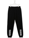 VERSACE BLACK GRECA LOGO TRACK PANTS,10016781A0472318651724