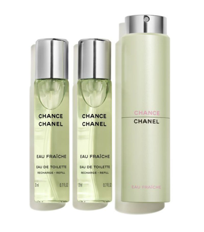 Chanel Harrods Chanel (chance Eau Fraîche) Eau De Toilette Twist And Spray (3 X 20ml) In Multi