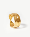 MISSOMA WAVE RING 18CT GOLD PLATED VERMEIL
