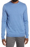 Nordstrom Cotton & Cashmere Crewneck Sweater In Blue Dutch Heather