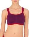 Natori High-impact Yogi Contour Convertible Full Coverage Sports Bra 731050 In Jewel Violet/strawberry