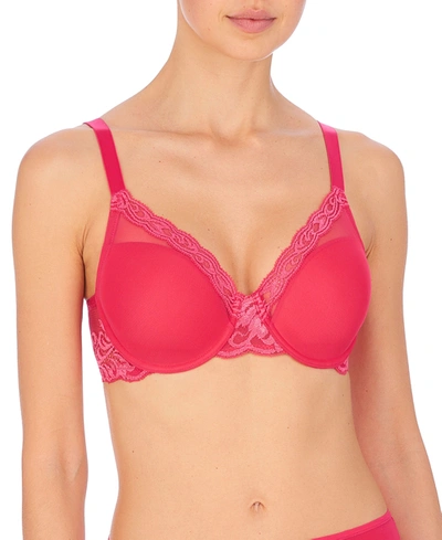 Natori Feathers Full Figure Contour Underwire T-shirt Everyday Plunge Bra (32d) Women's In Rose