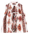 Iro Tava Sleeveless Printed Top In Orange