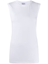 Brunello Cucinelli White Basic Tank Top In White