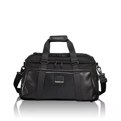 Pre-owned Tumi Alpha Gym Bag Black Nylon W/leather Business Leisure Travel Single Handbag