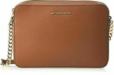 Pre-owned Michael Kors Women Lady Leather Crossbody Bag Messenger Purse Handbag Shoulder