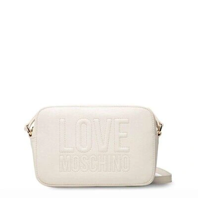Pre-owned Moschino Handbags For Everyday Women Love  Jc4057pp1ell0110 White
