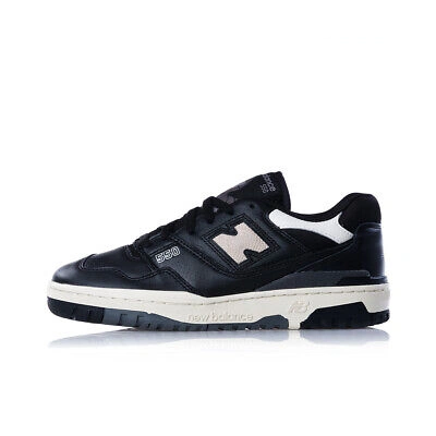 Pre-owned New Balance Balance 550 Bb550lbw Black Cream Reverse Panda Pelle Premium