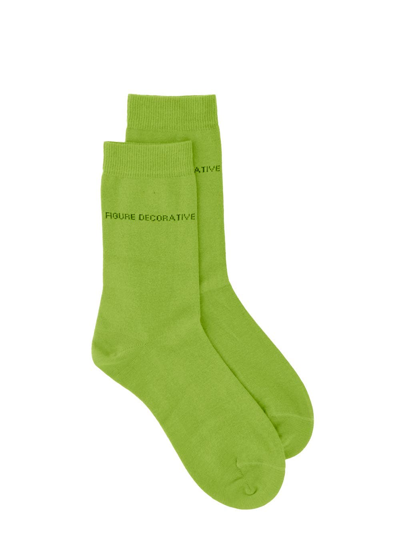 Figure Decorative Socks Green