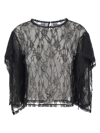 Koché Black Lace Top Nd Koche Donna Xs In Black