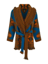 Alanui Jacquard Logo Cardigan In Multicolour