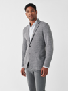 Faherty Brand Inlet Knit Blazer In Medium Grey Melange
