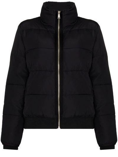 The Upside Nareli Quilted Organic Stretch-cotton Shell Jacket In Black