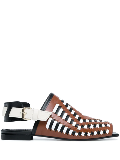 Colville Kerouac Open-toe 15mm Sandals In Braun