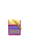 MOSCHINO QUILTED COLOUR-BLOCK MESSENGER BAG