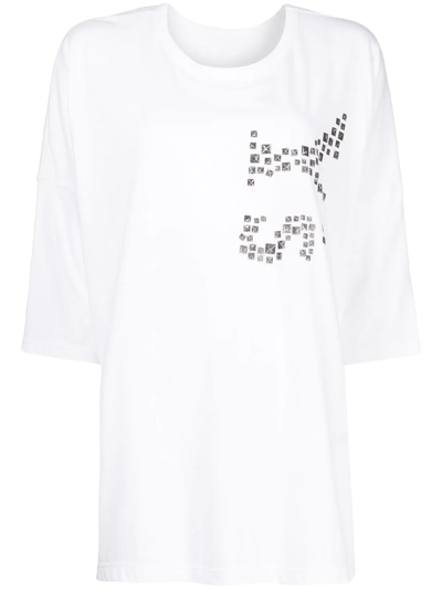 Y's Graphic-print Jersey T-shirt In White