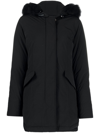 Woolrich Arctic Parka Coat In Schwarz