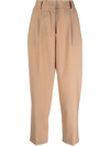 SEMICOUTURE CROPPED TAPERED-LEG TROUSERS