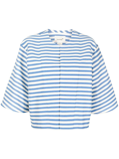 Bambah Arayes Striped Jacket In Blue