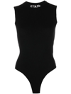 Heron Preston Embroidered-slogan Sleeveless Top In Schwarz