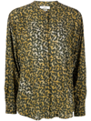 Shop Isabel Marant Étoile Catchell Leaf-print Shirt In Grün