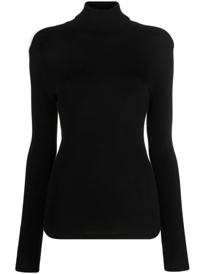 Isabel Marant Étoile Roll-neck Knit Jumper In Schwarz