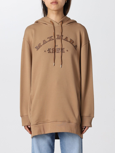 Max Mara Sweatshirt  Woman Color Camel In Camel