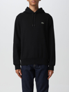 Lacoste Zip-up Hoodie Sweatshirt In Black