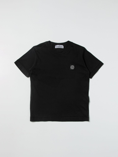 Stone Island Junior Kids' T-shirt T-shirt In Black