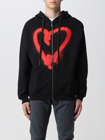 Vision Of Super Black Hoodie With Love Print