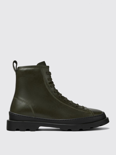 Camper Flat Ankle Boots  Woman Color Green