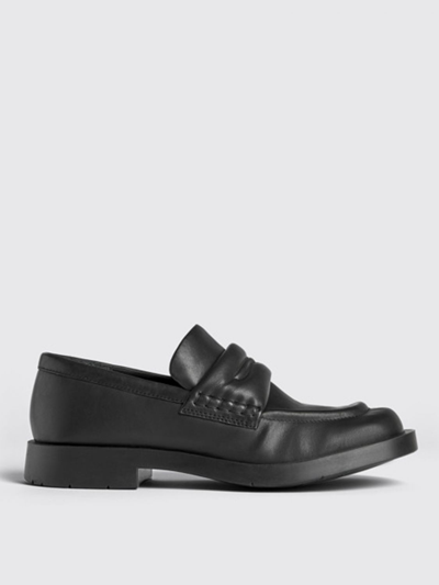 Camperlab 1978 Padded Square-toe Leather Loafers In Black