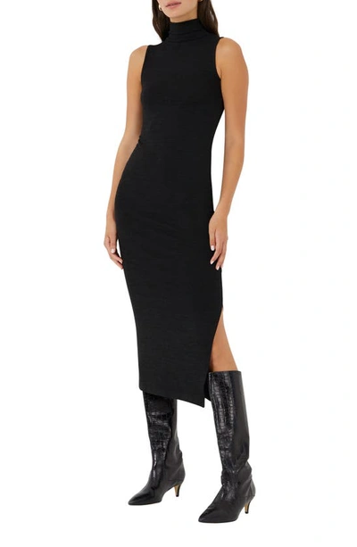 French Connection Sweeter Sleeveless Midi Sweater Dress In Black