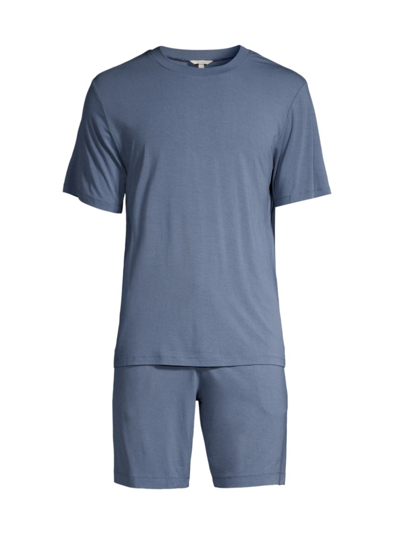 Eberjey Henry Jersey Pyjama Set In Coastal Blue