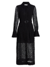 Simkhai Zuma Cotton-blend Lace Patchwork Shirtdress In Black